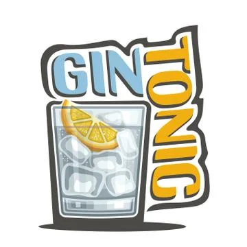 Vector cocktail Gin Tonic Stock Illustration
