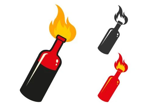 Vector coctail Molotov Stock Illustration