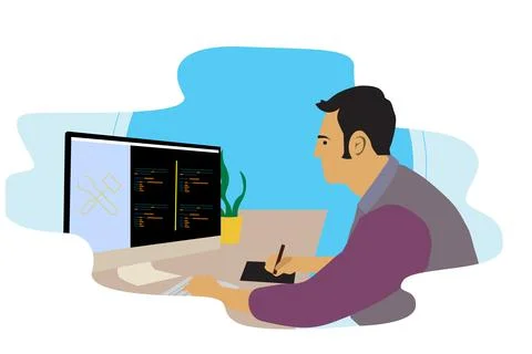 Vector Coding Illustration イラスト素材