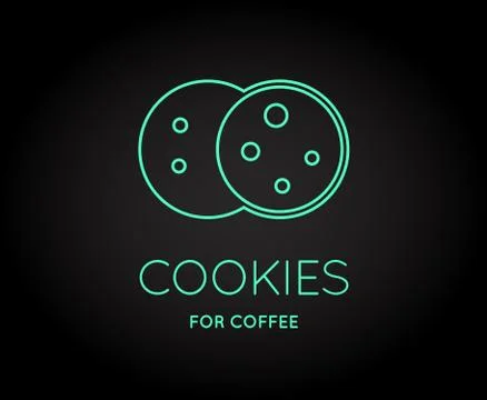 Vector Coffee Accessories Icon with Letter Sign can be used as Logotype Stock Illustration