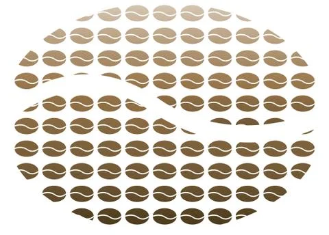 Vector coffee background Stock Illustration