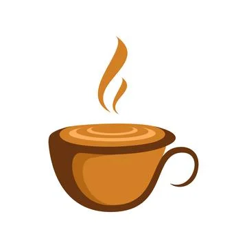 Vector Coffee Bar Logo Design Template Stock Illustration