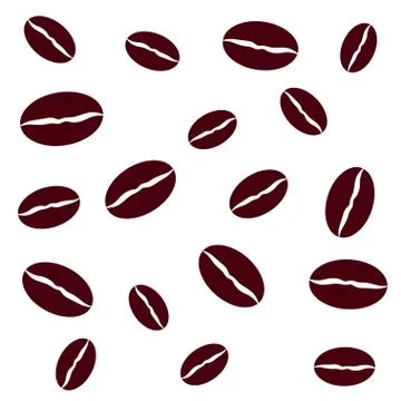 Vector coffee beans background Stock Illustration
