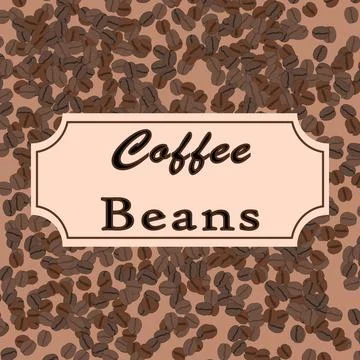 Vector coffee beans. Coffee design for shop or cafe Stock Illustration