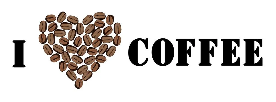 Vector Coffee Beans Stock Illustration