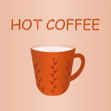 Vector coffee cup on the blackboard menu Stock Illustration
