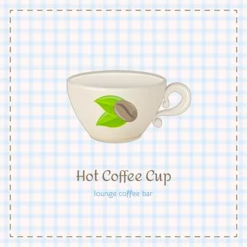 Vector coffee cup for cappuccino Stock Illustration