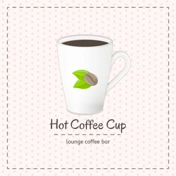 Vector coffee cup for latte Stock Illustration