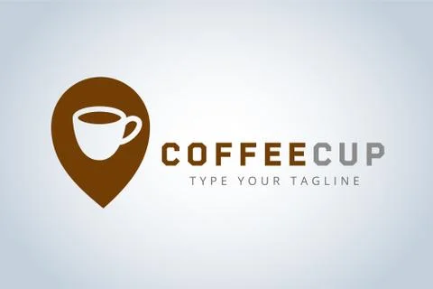 Vector coffee cup logo template Stock Illustration