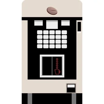 Vector coffee machine office icon espresso maker Stock Illustration