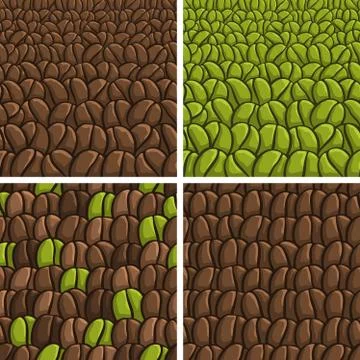 Vector coffee seamless pattern イラスト素材