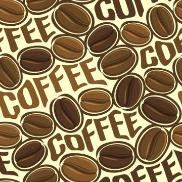 Vector coffee seamless pattern Stock Illustration