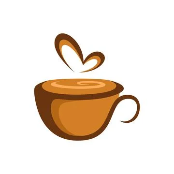 Vector Coffee Shop Logo Design Template Stock Illustration