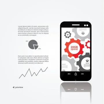 Vector cogwheel template. cogwheel connection, teamwork. Stock Illustration