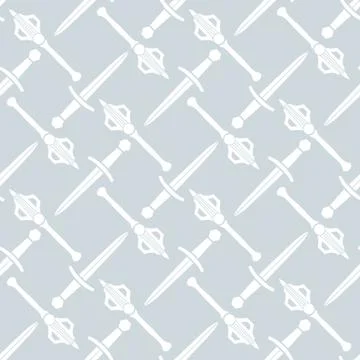 Vector cold steel arms pattern. Stock Illustration