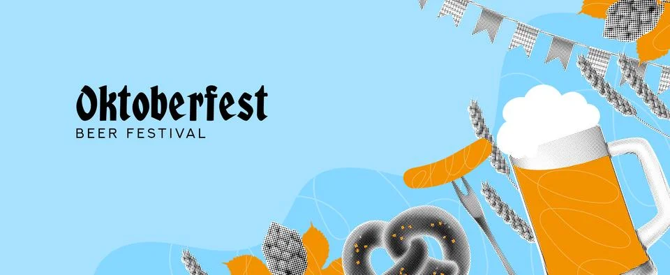 Vector collage for Oktoberfest Stock Illustration