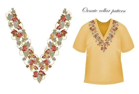 Vector collar vintage design Stock Illustration