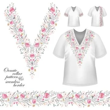 Vector collar vintage design Stock Illustration