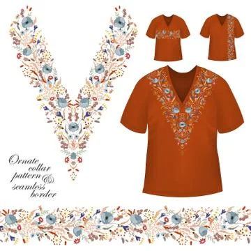 Vector collar vintage design Stock Illustration