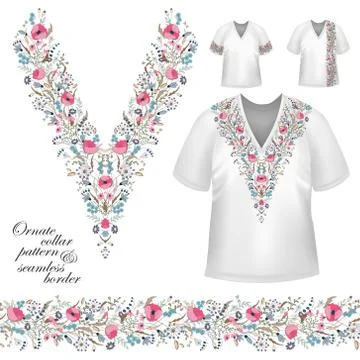 Vector collar vintage design Stock Illustration