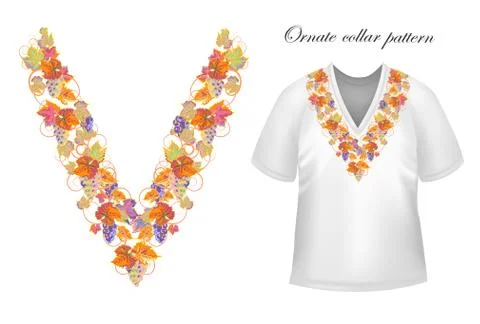 Vector collar vintage design Illustrazione stock