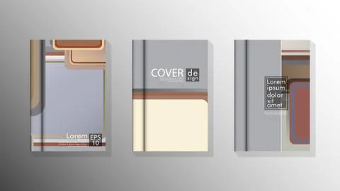 Vector collection of book cover backgrounds. eps 10 vector design illustratio Stock Illustration