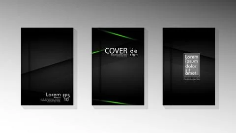 Vector collection of book cover backgrounds. eps 10 vector design illustratio Stockillustratie