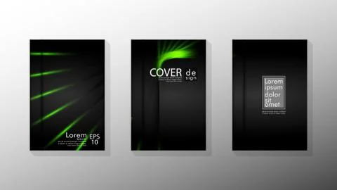 Vector collection of book cover backgrounds. eps 10 vector design illustratio Stockillustratie