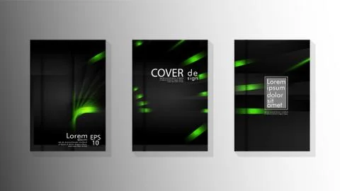 Vector collection of book cover backgrounds. eps 10 vector design illustratio Stock Illustration