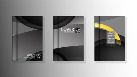 Vector collection of book cover backgrounds. eps 10 vector design illustratio Stock Illustration