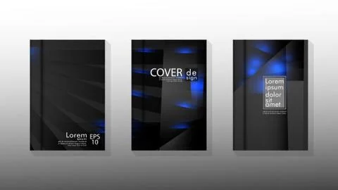 Vector collection of book cover backgrounds. eps 10 vector design illustratio Stock Illustration