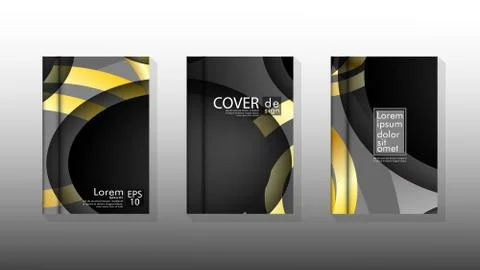 Vector collection of book cover backgrounds. eps 10 vector design illustratio Stock Illustration