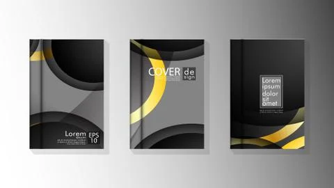 Vector collection of book cover backgrounds. eps 10 vector design illustratio Stock Illustration