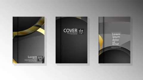 Vector collection of book cover backgrounds. eps 10 vector design illustratio Stock Illustration