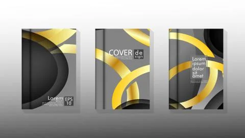 Vector collection of book cover backgrounds. eps 10 vector design illustratio Stock Illustration