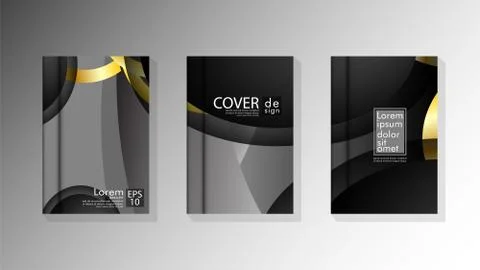 Vector collection of book cover backgrounds. eps 10 vector design illustratio Stock Illustration