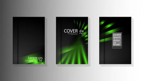 Vector collection of book cover backgrounds. eps 10 vector design illustratio Stock Illustration