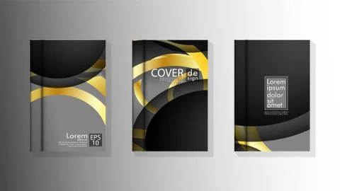 Vector collection of book cover backgrounds. eps 10 vector design illustratio Stock Illustration