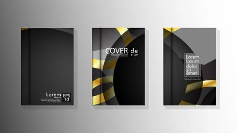 Vector collection of book cover backgrounds. eps 10 vector design illustratio Stock Illustration