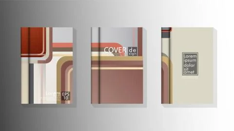 Vector collection of book cover backgrounds. eps 10 vector design illustratio Stock Illustration