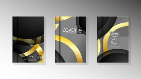 Vector collection of book cover backgrounds. eps 10 vector design illustratio Stock Illustration