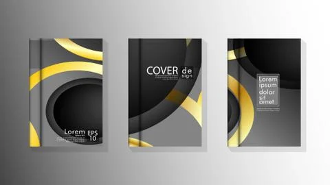 Vector collection of book cover backgrounds. eps 10 vector design illustratio Stock Illustration