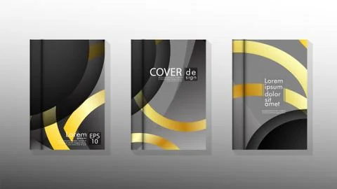 Vector collection of book cover backgrounds. eps 10 vector design illustratio Stock Illustration
