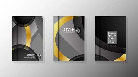 Vector collection of book cover backgrounds. eps 10 vector design illustratio Stock Illustration