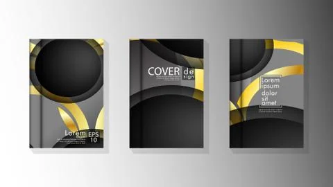 Vector collection of book cover backgrounds. eps 10 vector design illustratio Stock Illustration