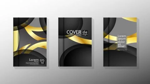 Vector collection of book cover backgrounds. eps 10 vector design illustratio Stock Illustration
