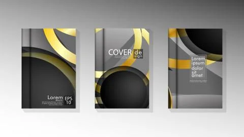 Vector collection of book cover backgrounds. eps 10 vector design illustratio Stock Illustration