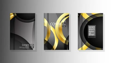 Vector collection of book cover backgrounds. eps 10 vector design illustratio Stock Illustration