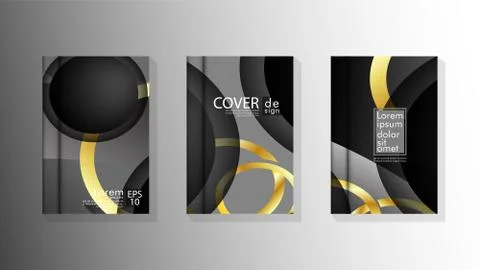 Vector collection of book cover backgrounds. eps 10 vector design illustratio Stock Illustration