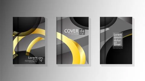 Vector collection of book cover backgrounds. eps 10 vector design illustratio Stock Illustration